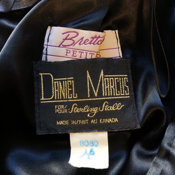 Classic black leather straight leg pants - Picture 2 of 7